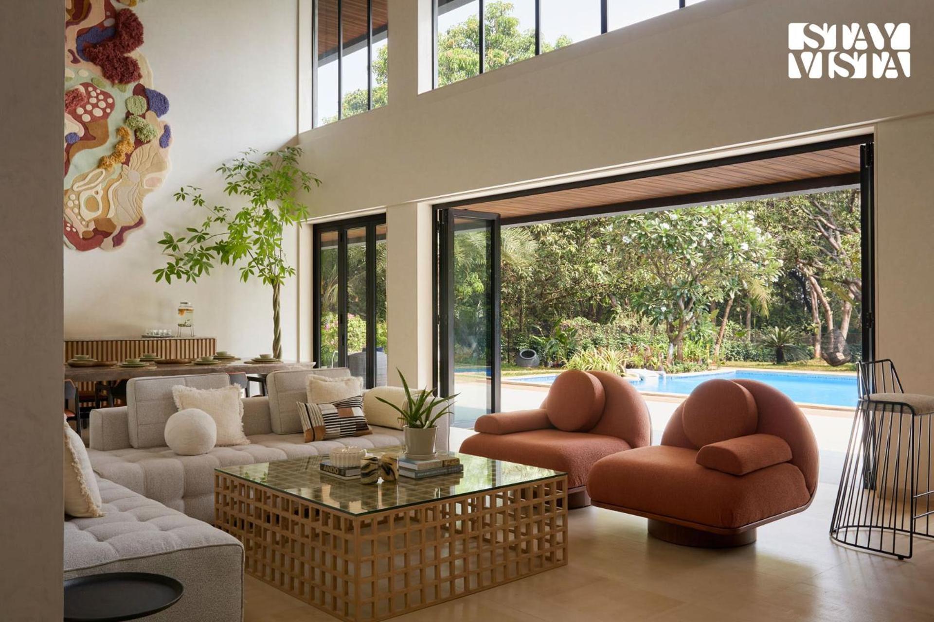 Reflection House By Stayvista With Pool, Terrace Bar, Indoor Games & Exquisite Interiors In A Nutshell Alībāg Buitenkant foto